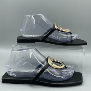 NEW INC Women’s Yadira Flat Sandals Black Size 8.5M